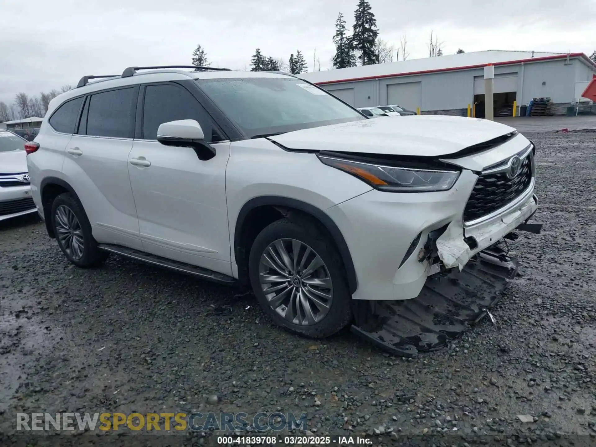 1 Photograph of a damaged car 5TDFZRBH0LS039681 TOYOTA HIGHLANDER 2020