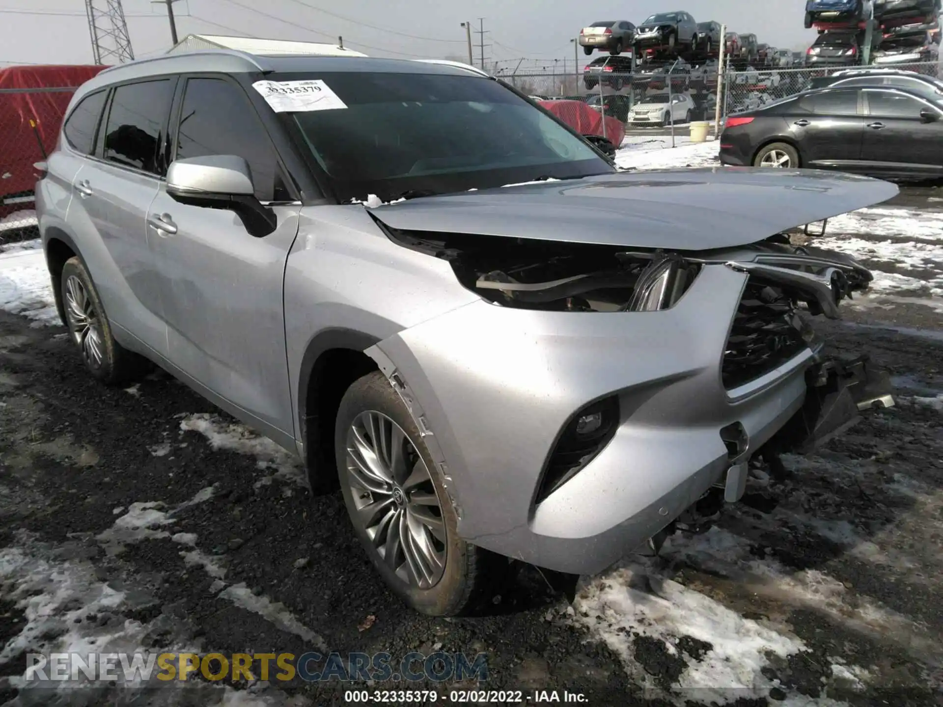 1 Photograph of a damaged car 5TDFZRBH1LS022386 TOYOTA HIGHLANDER 2020