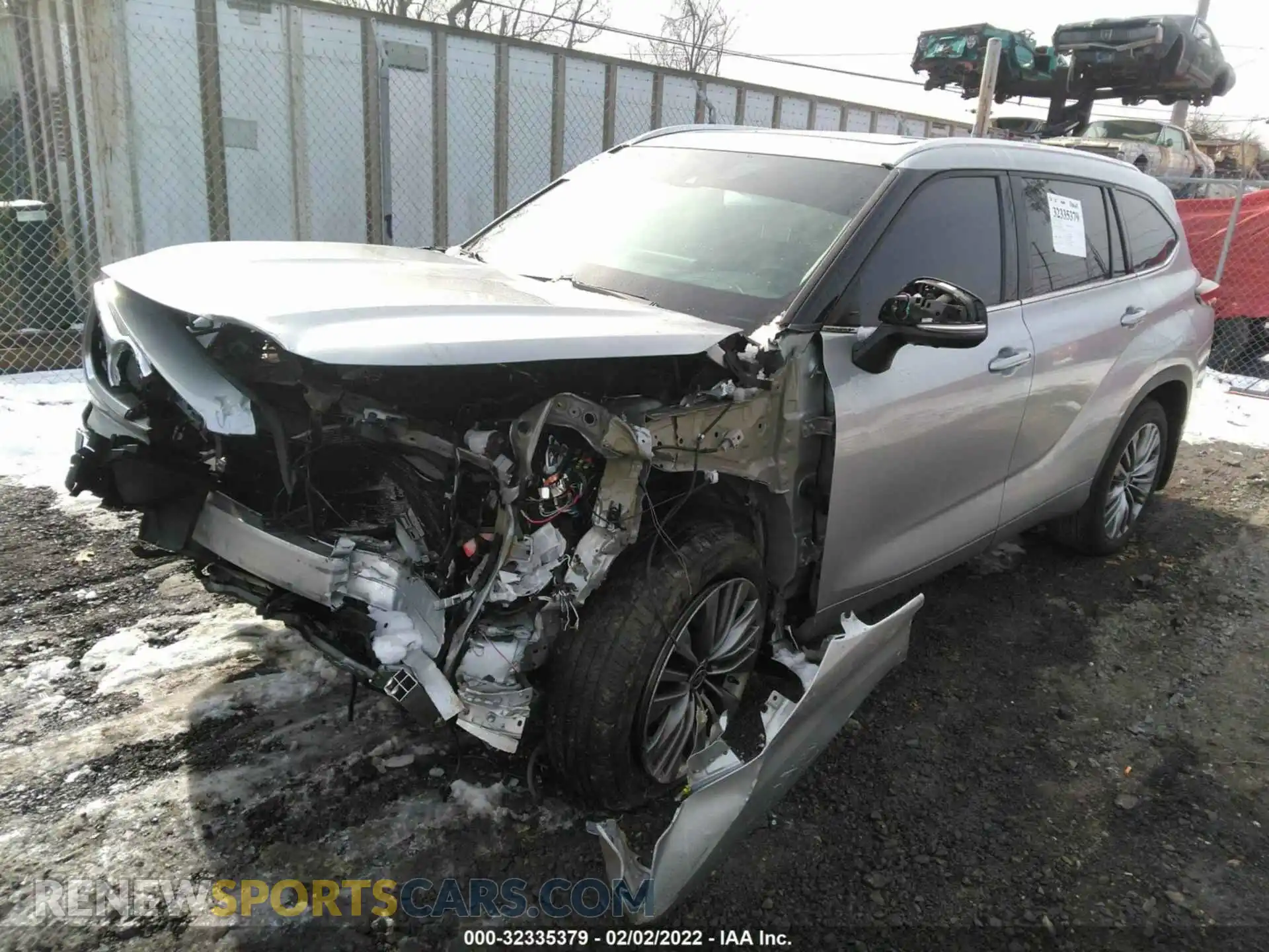 2 Photograph of a damaged car 5TDFZRBH1LS022386 TOYOTA HIGHLANDER 2020