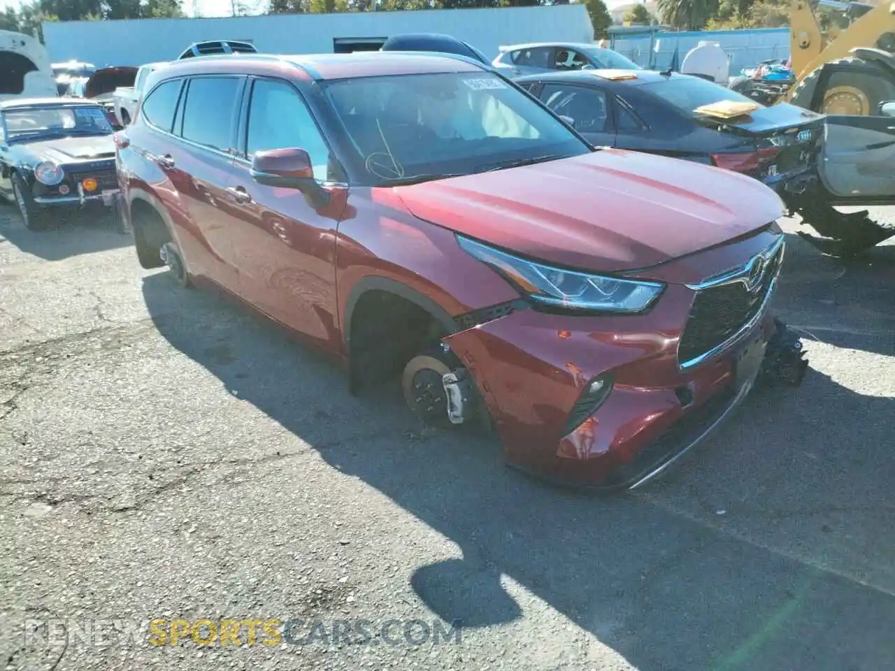 1 fotografías del automóvil dañado 5TDFZRBH2LS002504 TOYOTA HIGHLANDER 2020