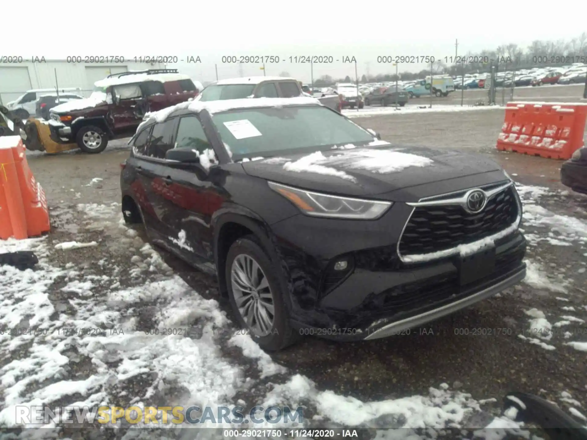 1 Photograph of a damaged car 5TDFZRBH2LS027273 TOYOTA HIGHLANDER 2020