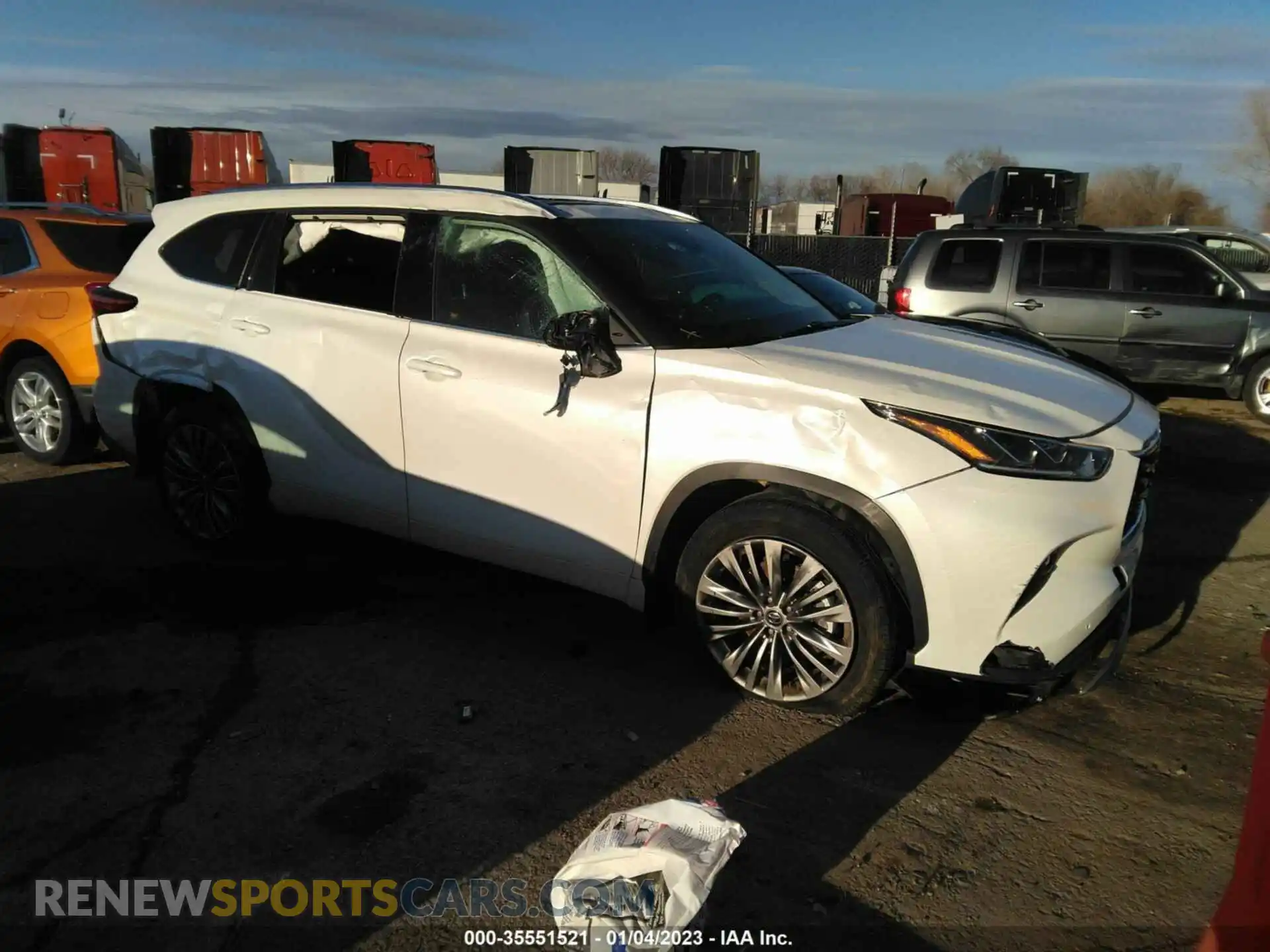 1 Photograph of a damaged car 5TDFZRBH3LS040176 TOYOTA HIGHLANDER 2020