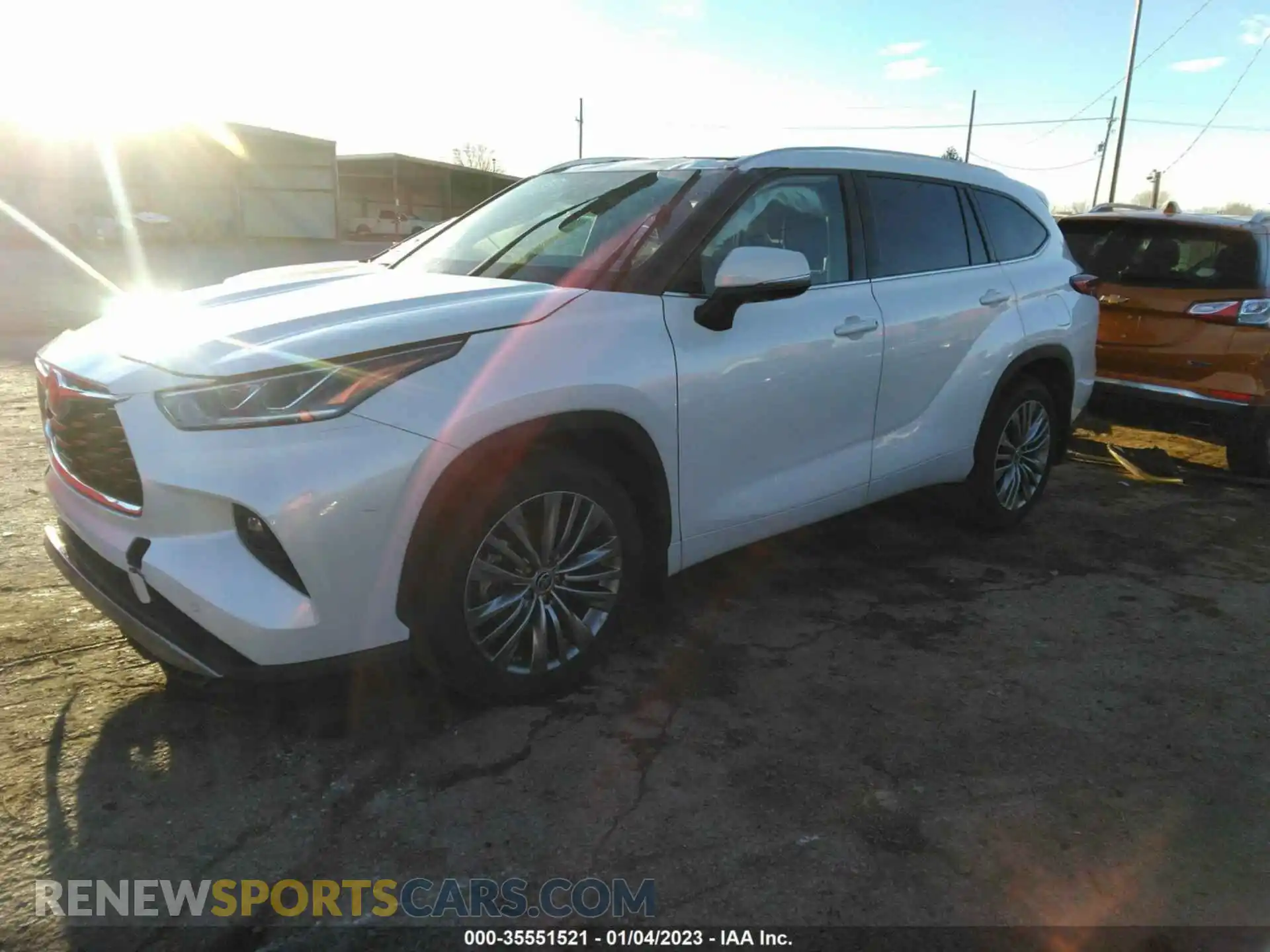 2 Photograph of a damaged car 5TDFZRBH3LS040176 TOYOTA HIGHLANDER 2020