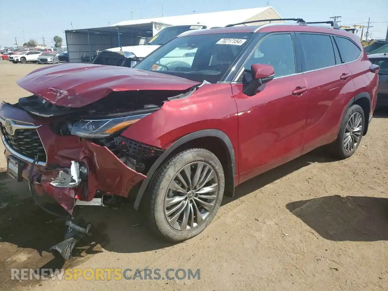 1 Photograph of a damaged car 5TDFZRBH4LS001192 TOYOTA HIGHLANDER 2020