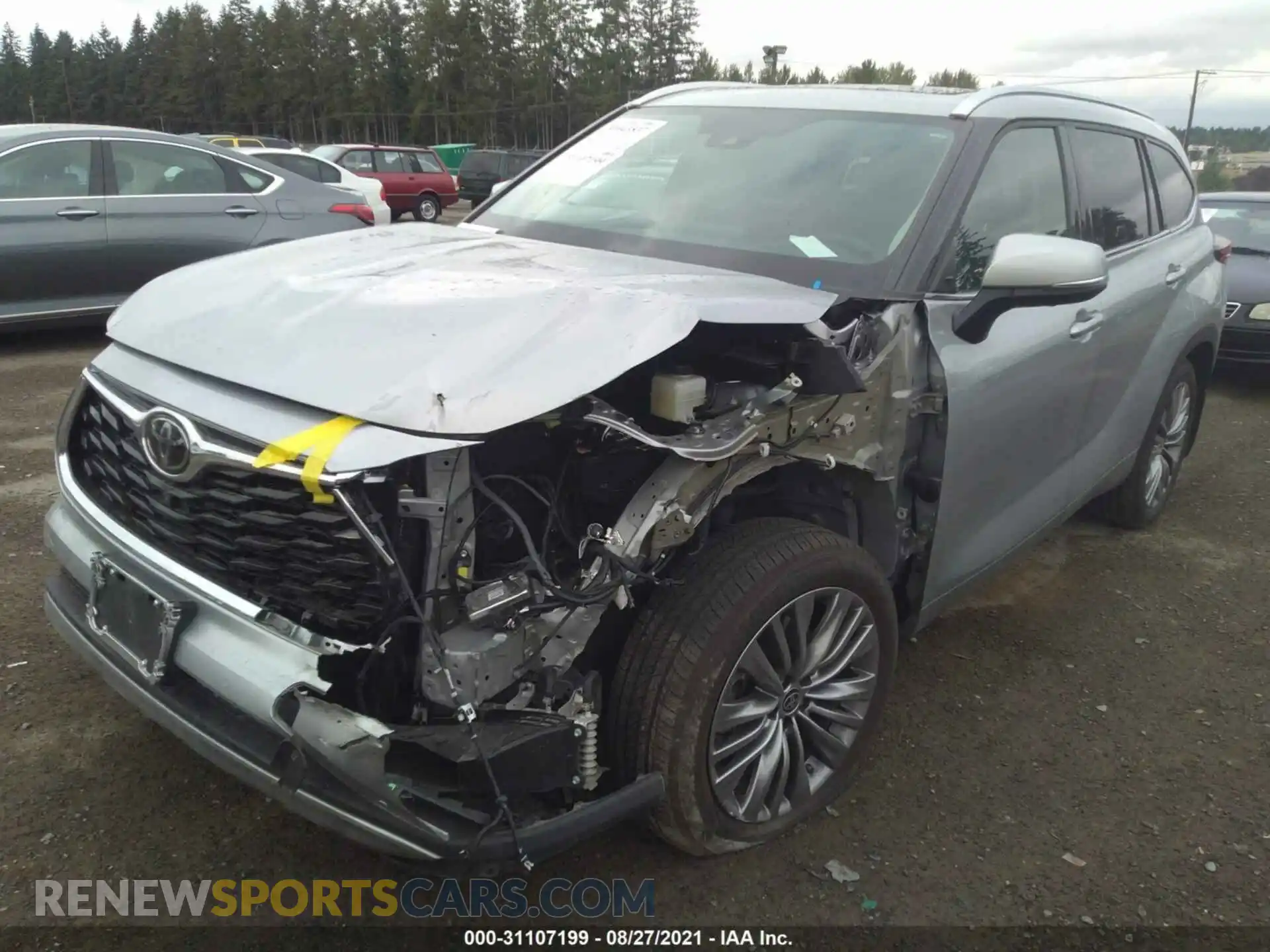2 Photograph of a damaged car 5TDFZRBH6LS027230 TOYOTA HIGHLANDER 2020