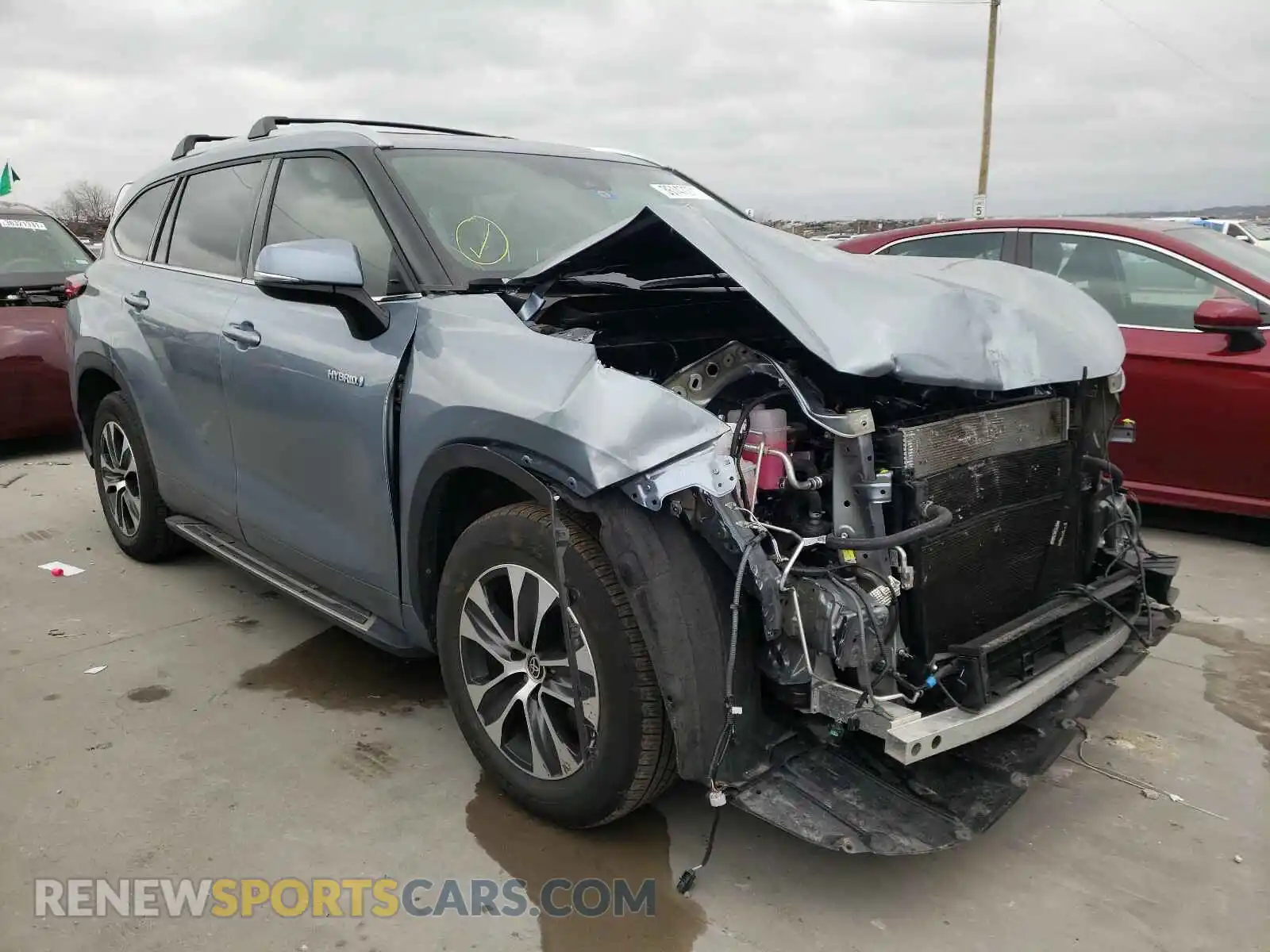 1 Photograph of a damaged car 5TDGARAH9LS001007 TOYOTA HIGHLANDER 2020