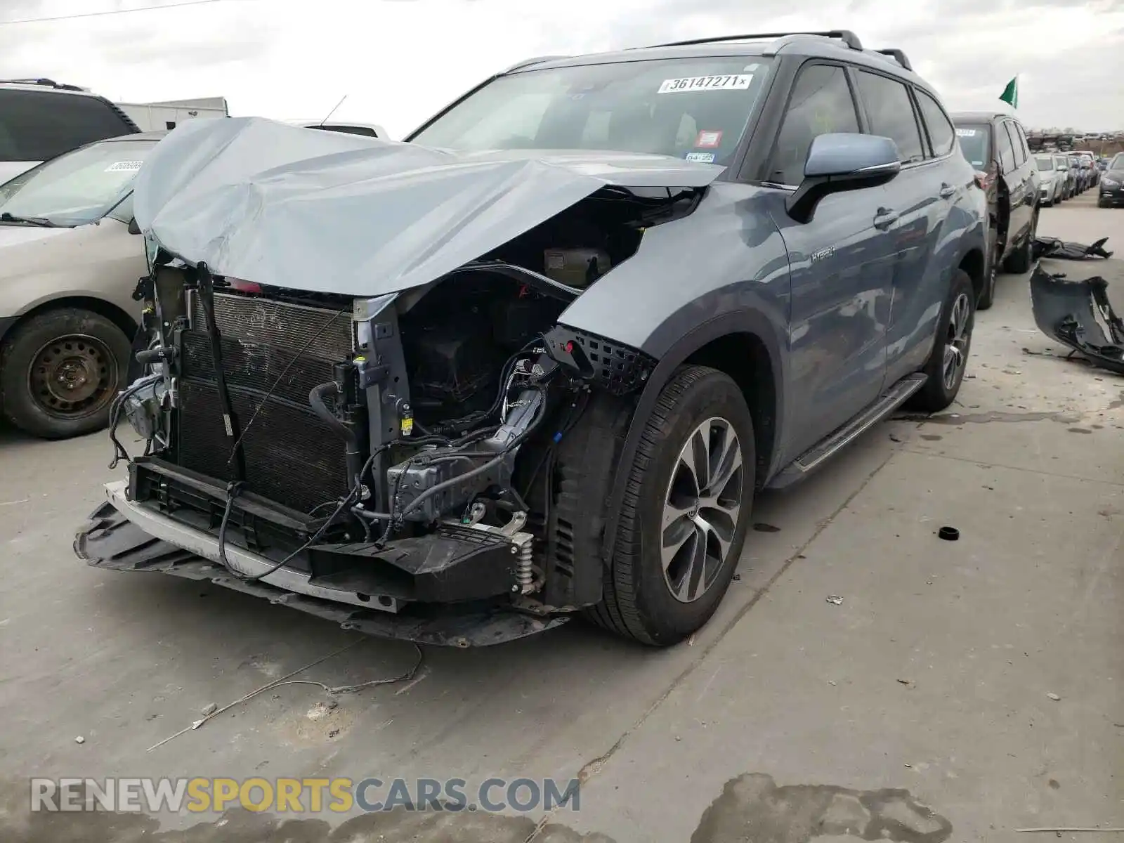 2 Photograph of a damaged car 5TDGARAH9LS001007 TOYOTA HIGHLANDER 2020