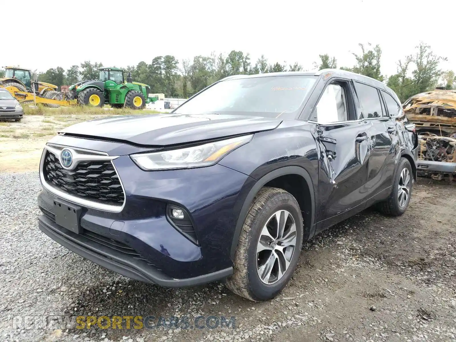 2 Photograph of a damaged car 5TDGARAH9LS500700 TOYOTA HIGHLANDER 2020