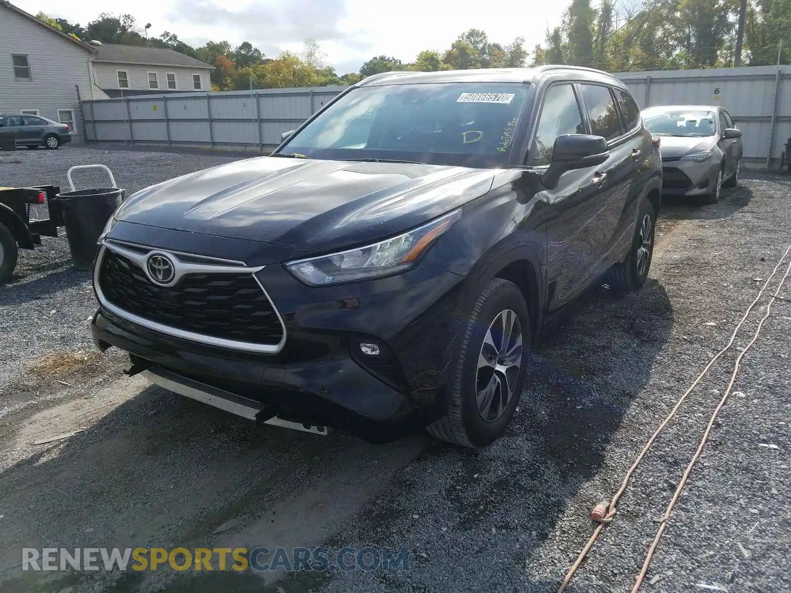 2 Photograph of a damaged car 5TDGZRAH0LS504465 TOYOTA HIGHLANDER 2020