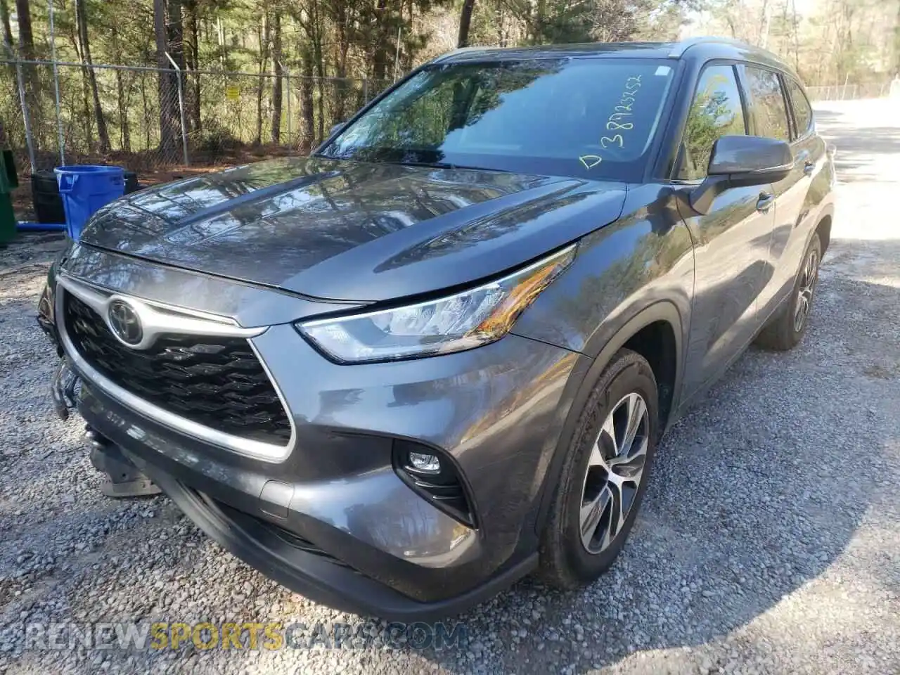 2 Photograph of a damaged car 5TDGZRAH1LS030400 TOYOTA HIGHLANDER 2020