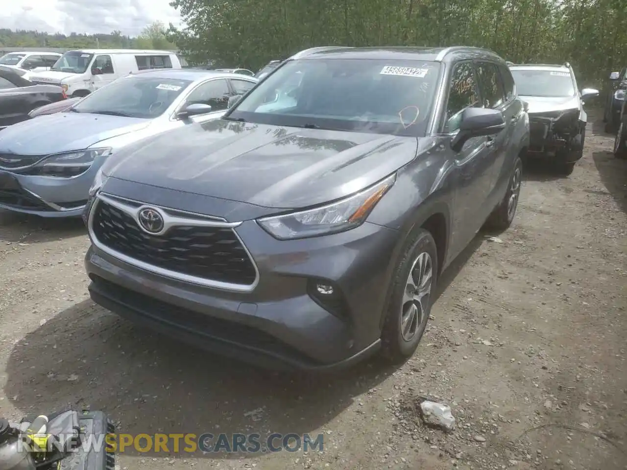 2 Photograph of a damaged car 5TDGZRAH3LS006079 TOYOTA HIGHLANDER 2020