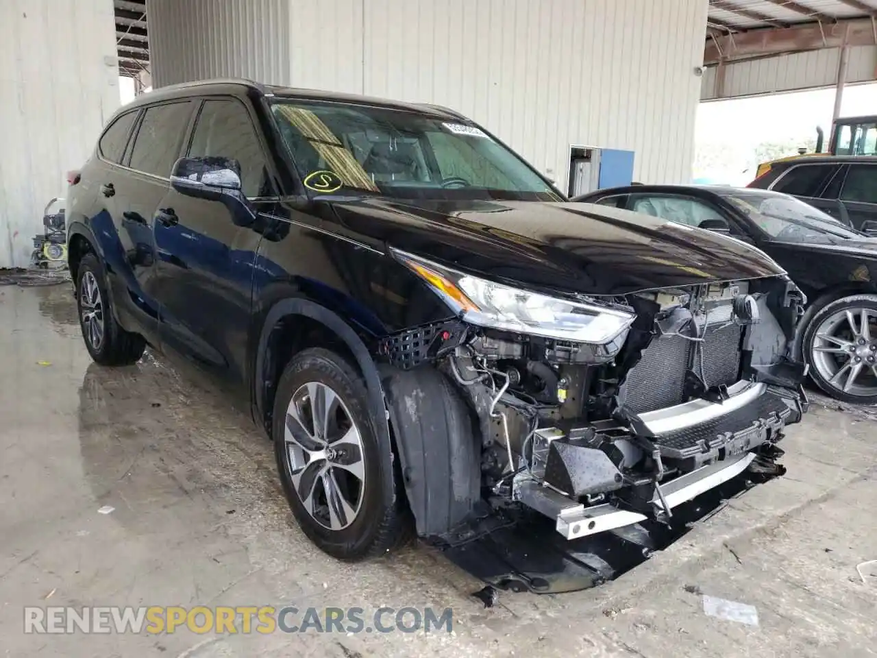 1 Photograph of a damaged car 5TDGZRAH3LS025800 TOYOTA HIGHLANDER 2020