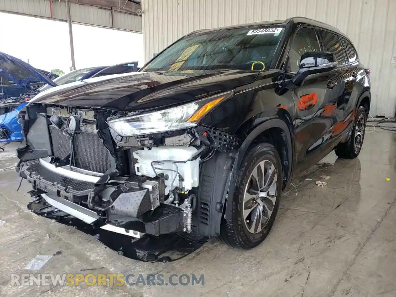 2 Photograph of a damaged car 5TDGZRAH3LS025800 TOYOTA HIGHLANDER 2020