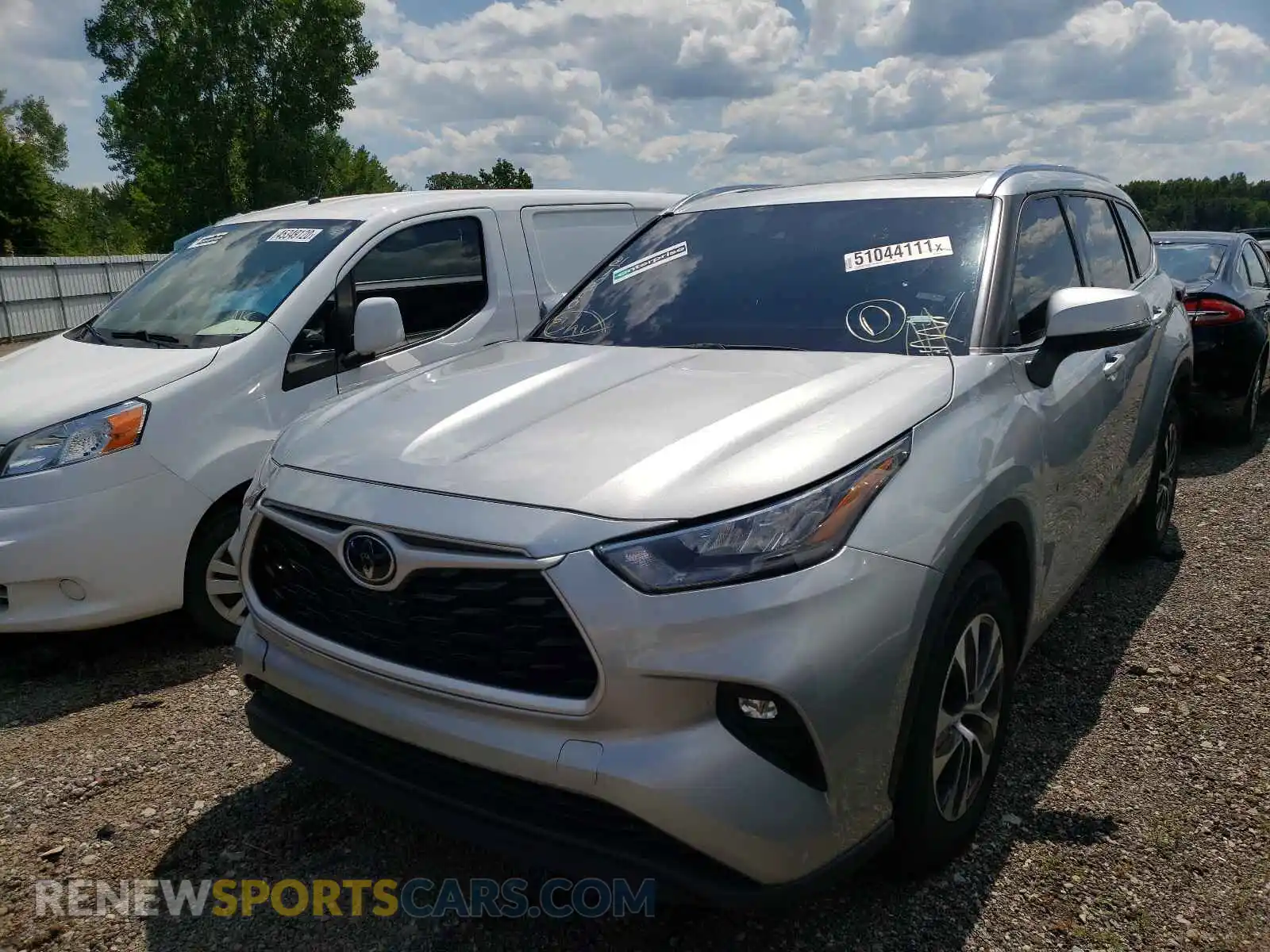 2 Photograph of a damaged car 5TDGZRAH3LS501057 TOYOTA HIGHLANDER 2020