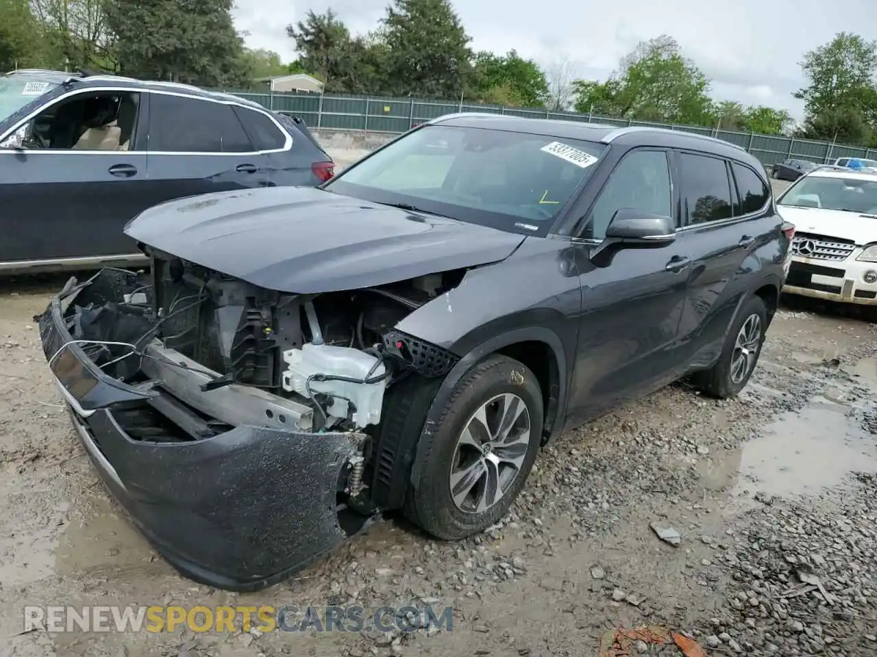 1 Photograph of a damaged car 5TDGZRAH5LS507622 TOYOTA HIGHLANDER 2020