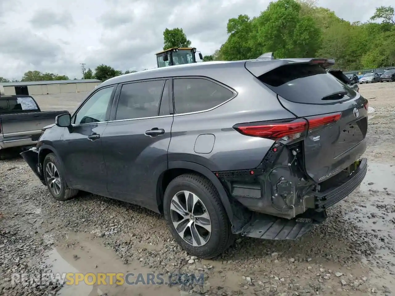 2 Photograph of a damaged car 5TDGZRAH5LS507622 TOYOTA HIGHLANDER 2020