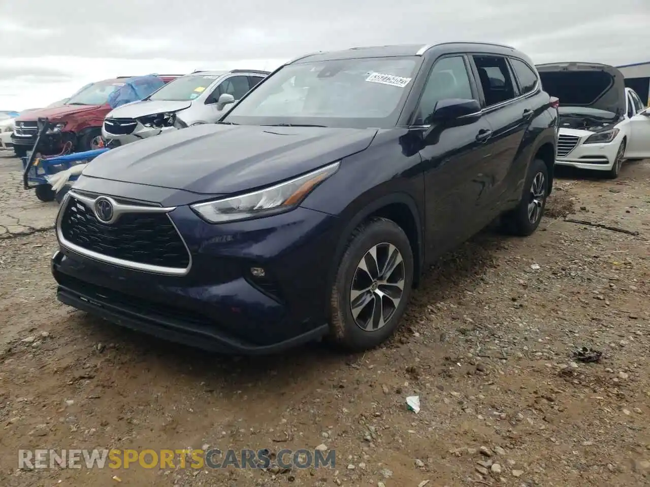 2 Photograph of a damaged car 5TDGZRBH0LS509986 TOYOTA HIGHLANDER 2020