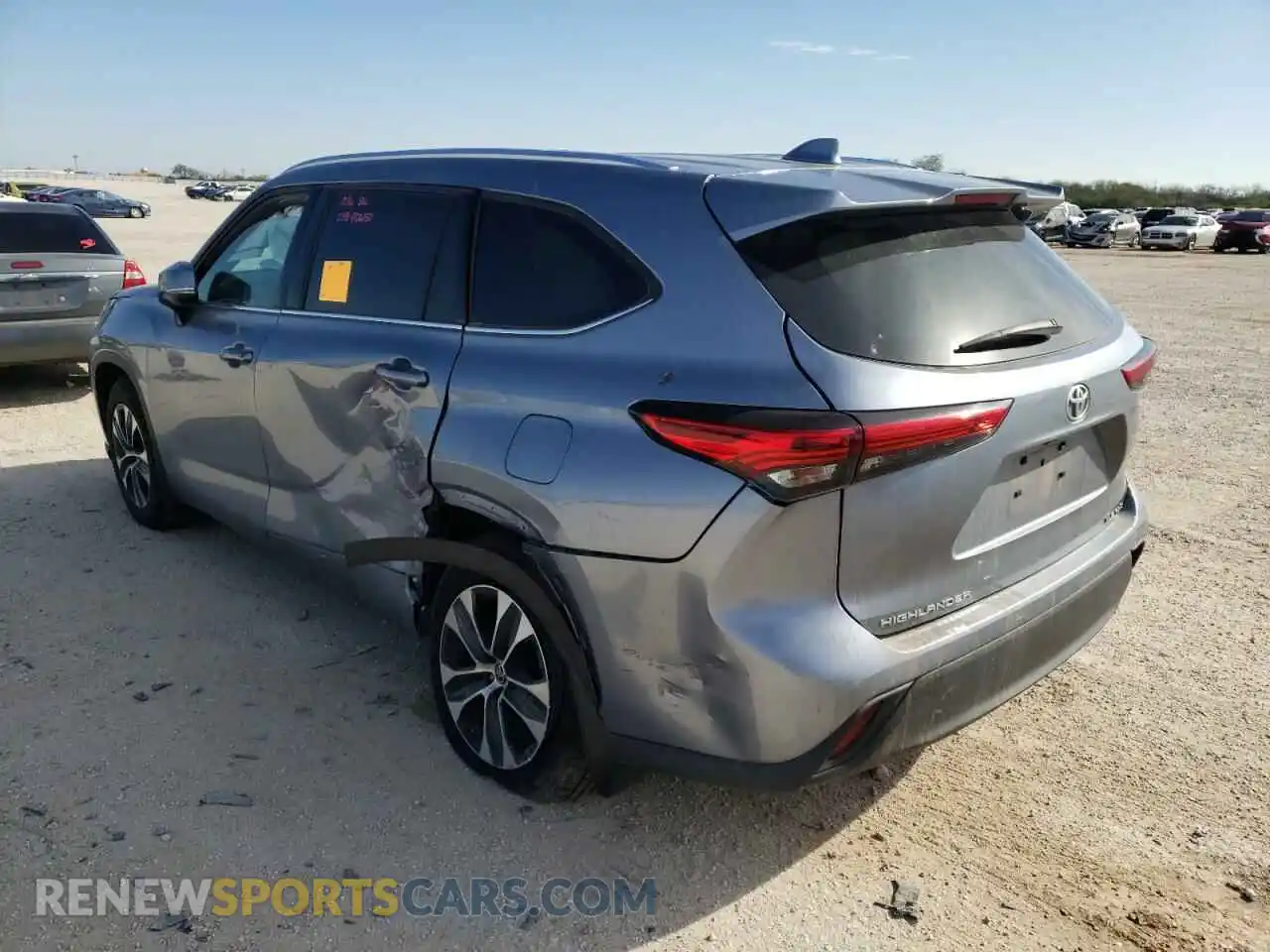 3 Photograph of a damaged car 5TDGZRBH1LS010873 TOYOTA HIGHLANDER 2020
