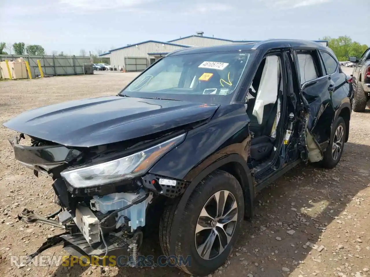 2 Photograph of a damaged car 5TDGZRBH1LS037703 TOYOTA HIGHLANDER 2020