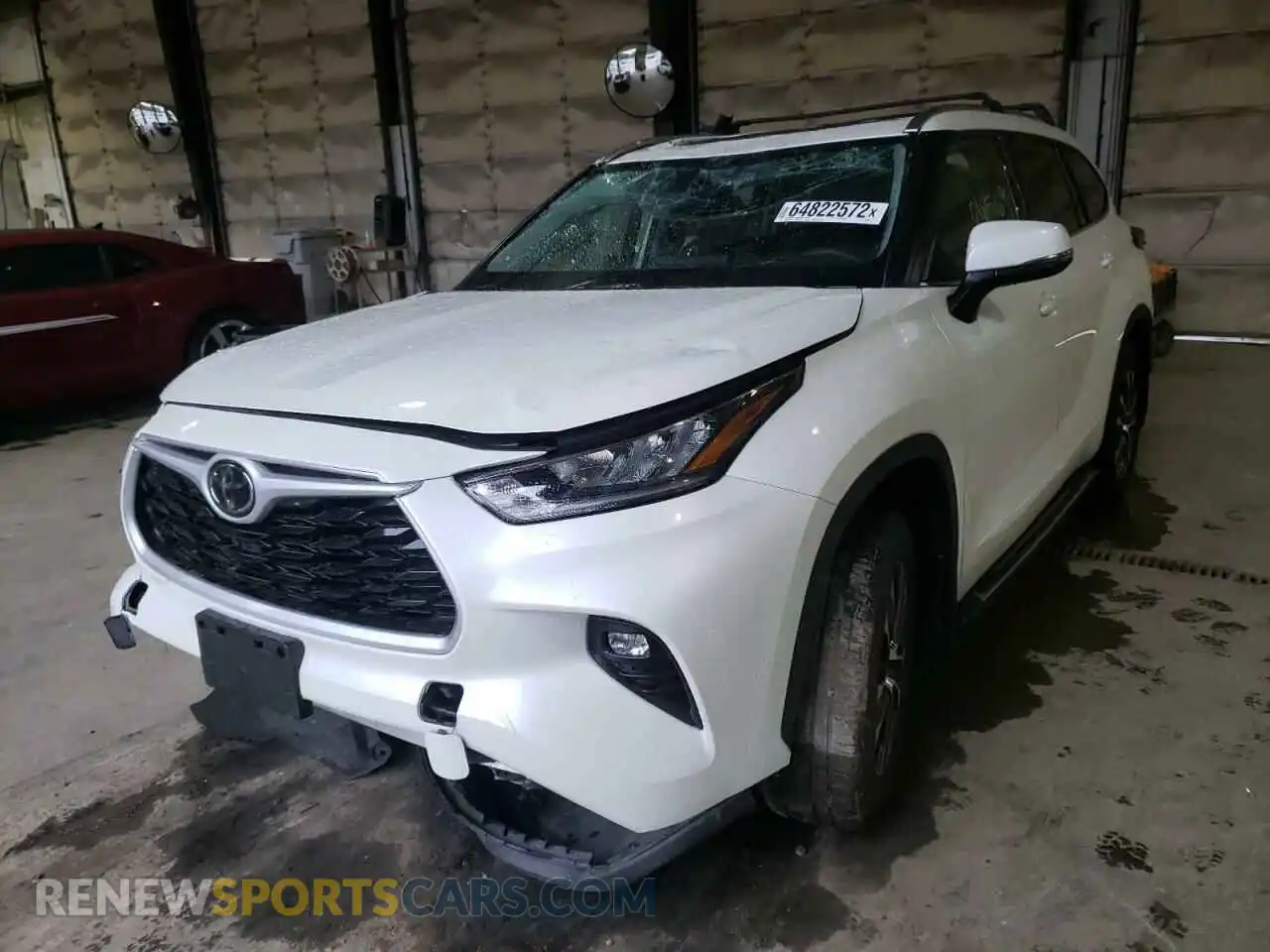 2 Photograph of a damaged car 5TDGZRBH1LS040035 TOYOTA HIGHLANDER 2020