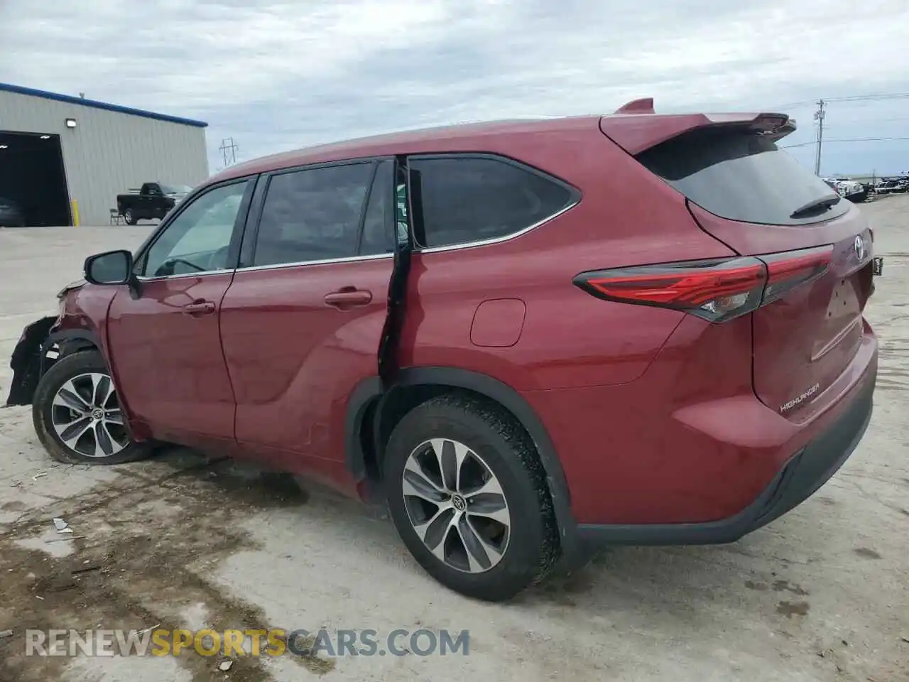 2 Photograph of a damaged car 5TDGZRBH1LS051892 TOYOTA HIGHLANDER 2020