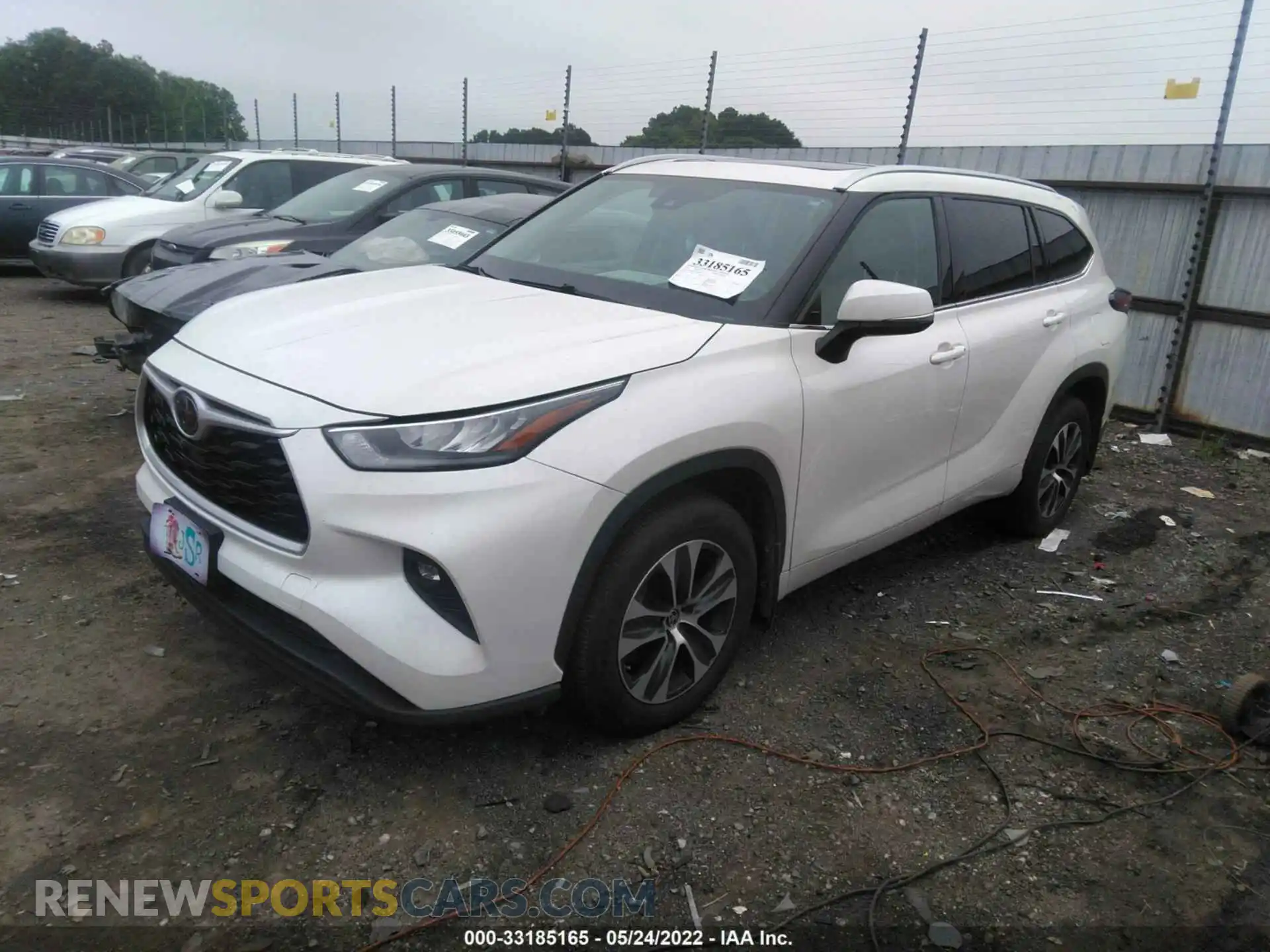 2 Photograph of a damaged car 5TDGZRBH1LS504411 TOYOTA HIGHLANDER 2020