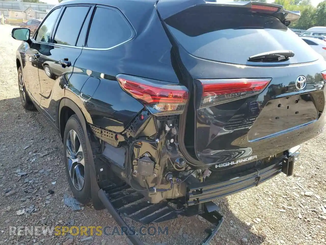 3 Photograph of a damaged car 5TDGZRBH2LS016813 TOYOTA HIGHLANDER 2020