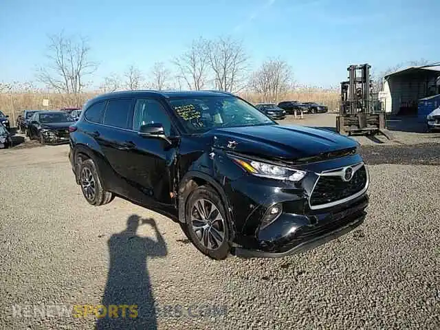1 Фотография поврежденного автомобиля 5TDGZRBH2LS503400 TOYOTA HIGHLANDER 2020