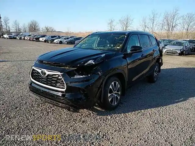 2 Фотография поврежденного автомобиля 5TDGZRBH2LS503400 TOYOTA HIGHLANDER 2020