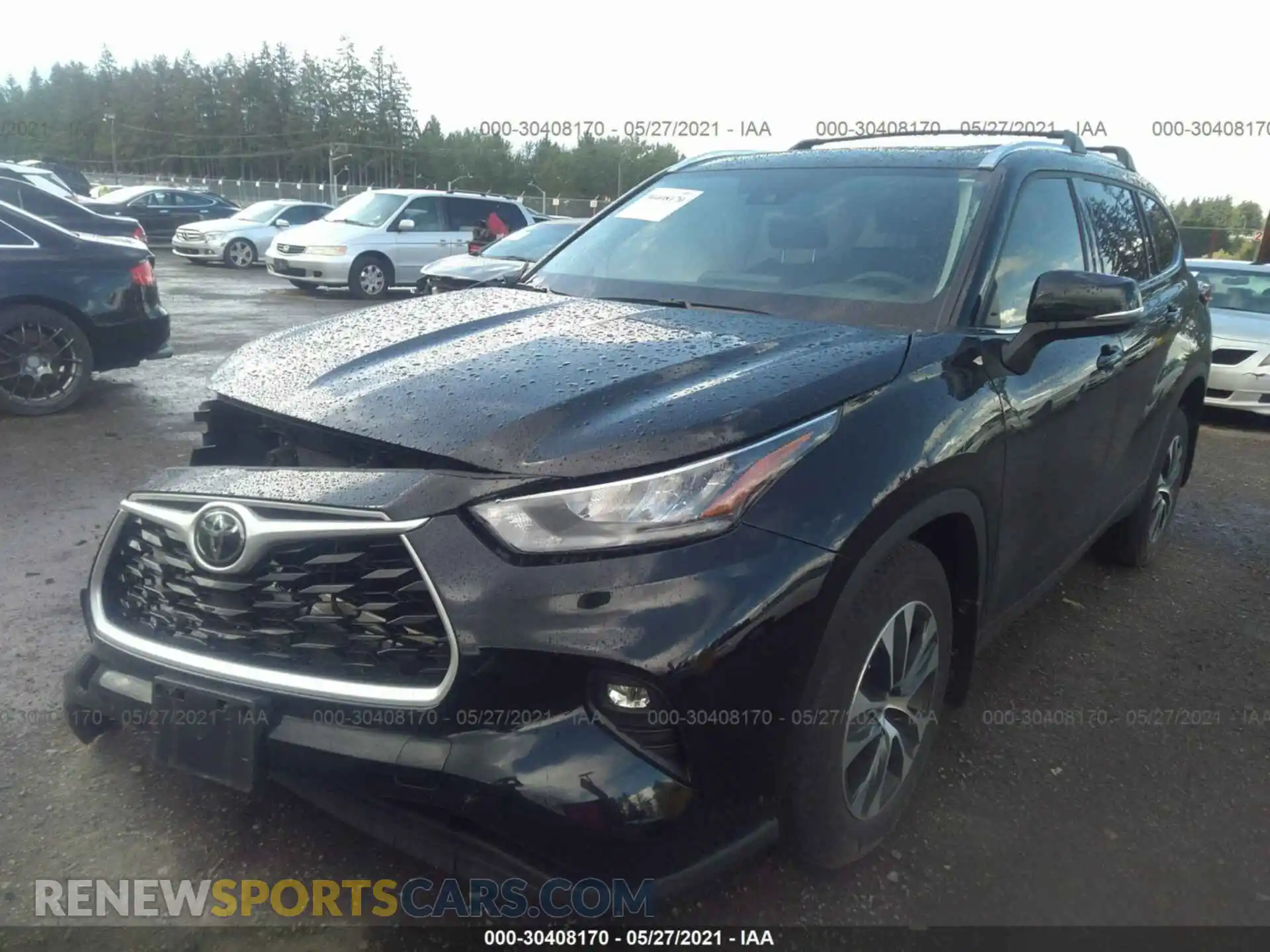 2 Photograph of a damaged car 5TDGZRBH2LS516762 TOYOTA HIGHLANDER 2020