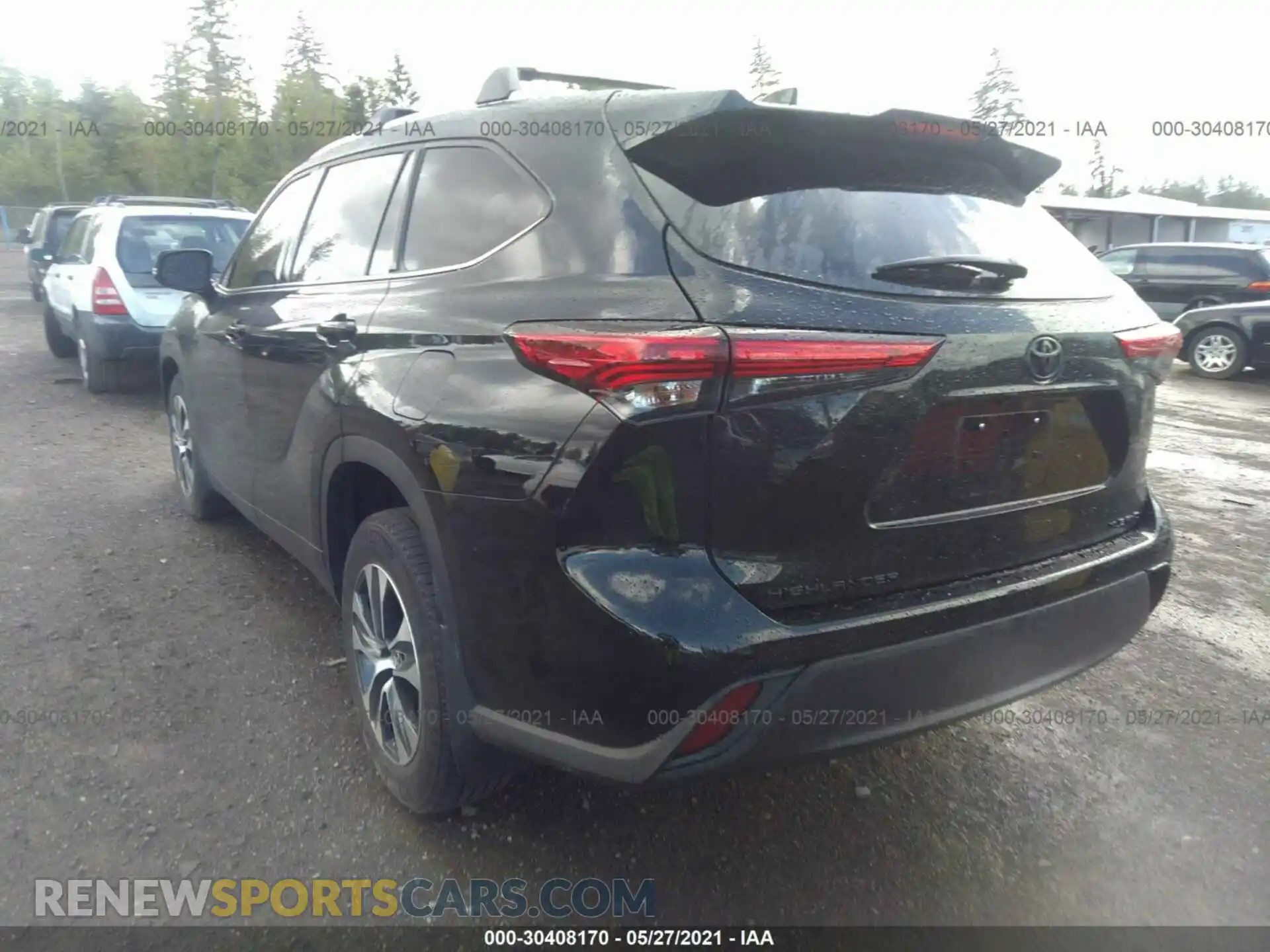 3 Photograph of a damaged car 5TDGZRBH2LS516762 TOYOTA HIGHLANDER 2020