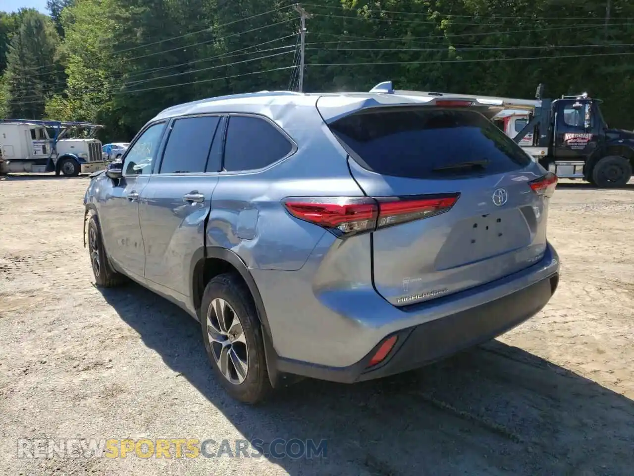 3 Photograph of a damaged car 5TDGZRBH3LS003620 TOYOTA HIGHLANDER 2020
