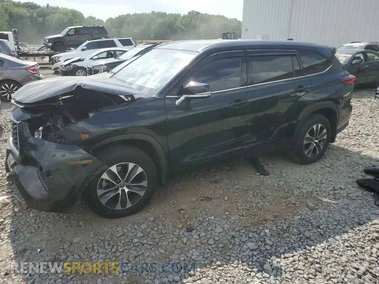 1 Photograph of a damaged car 5TDGZRBH3LS037654 TOYOTA HIGHLANDER 2020
