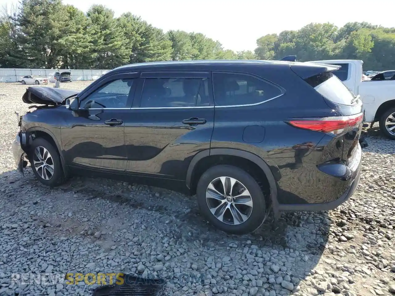2 Photograph of a damaged car 5TDGZRBH3LS037654 TOYOTA HIGHLANDER 2020