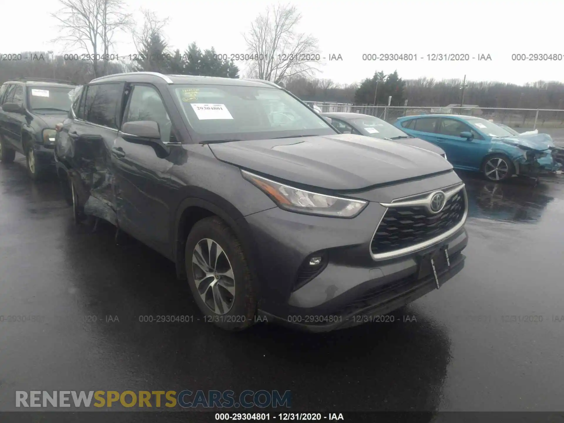1 Photograph of a damaged car 5TDGZRBH3LS511862 TOYOTA HIGHLANDER 2020