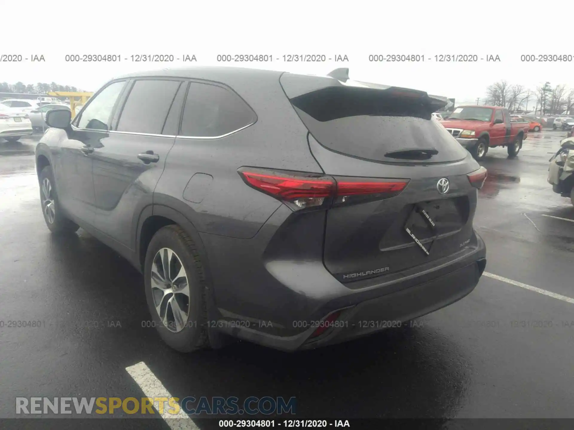 3 Photograph of a damaged car 5TDGZRBH3LS511862 TOYOTA HIGHLANDER 2020
