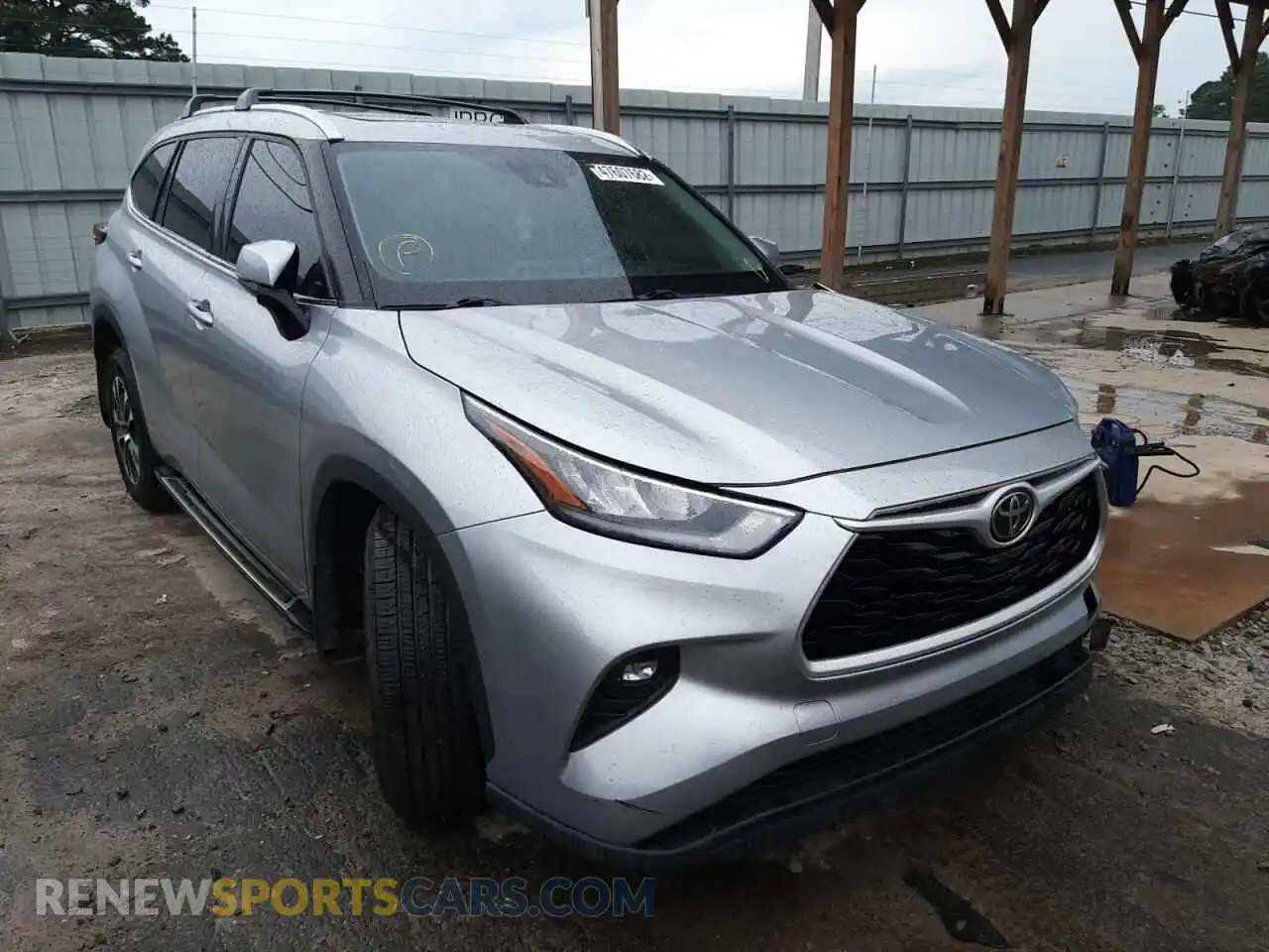 1 Photograph of a damaged car 5TDGZRBH3LS521811 TOYOTA HIGHLANDER 2020
