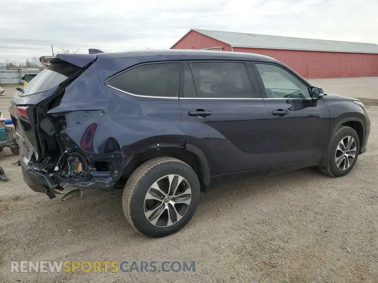 3 Photograph of a damaged car 5TDGZRBH3LS522635 TOYOTA HIGHLANDER 2020