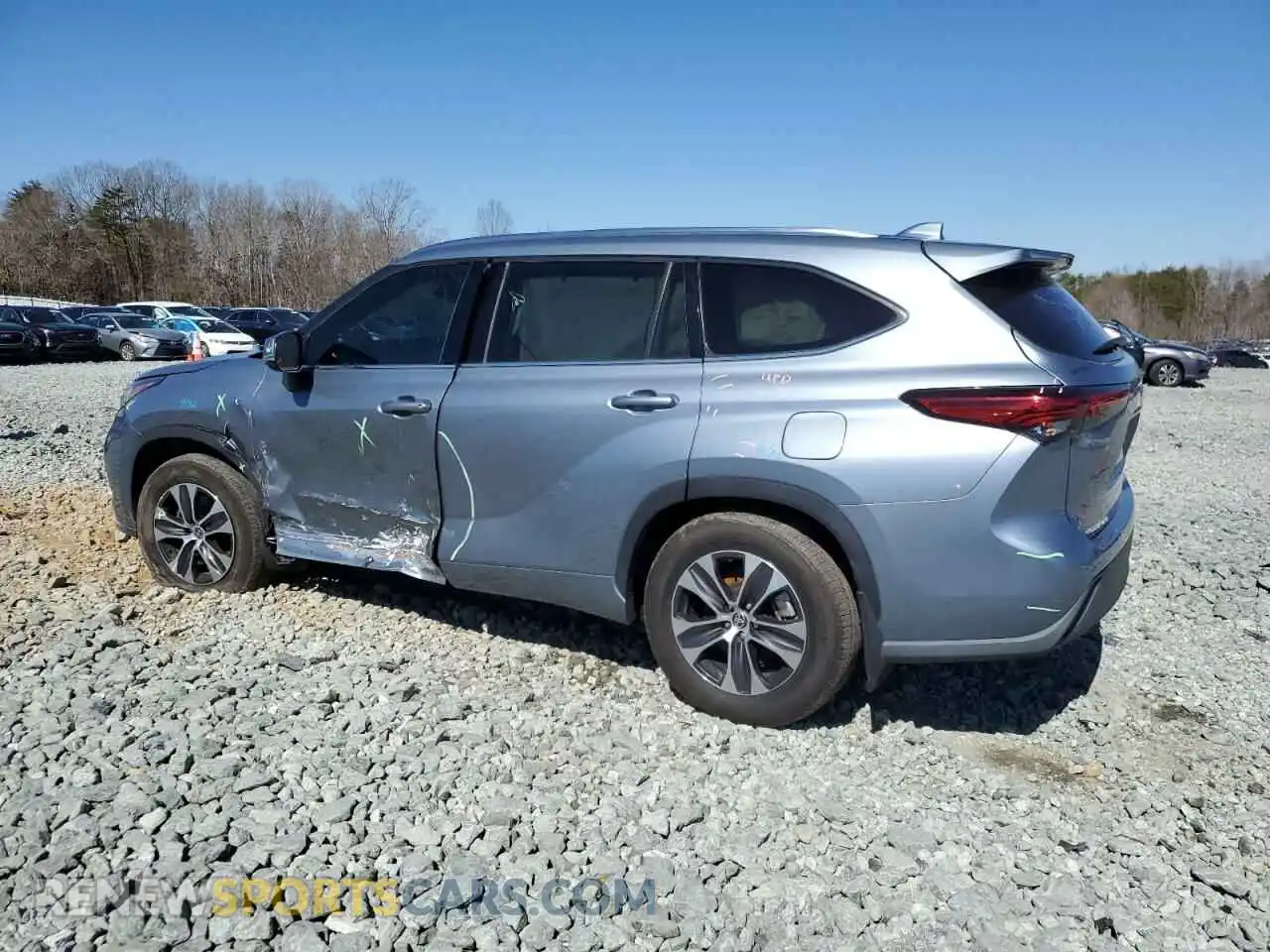 2 Photograph of a damaged car 5TDGZRBH4LS016201 TOYOTA HIGHLANDER 2020