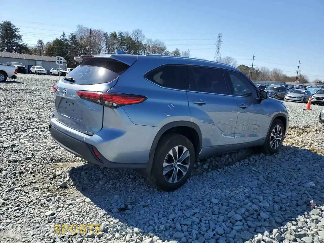 3 Photograph of a damaged car 5TDGZRBH4LS016201 TOYOTA HIGHLANDER 2020