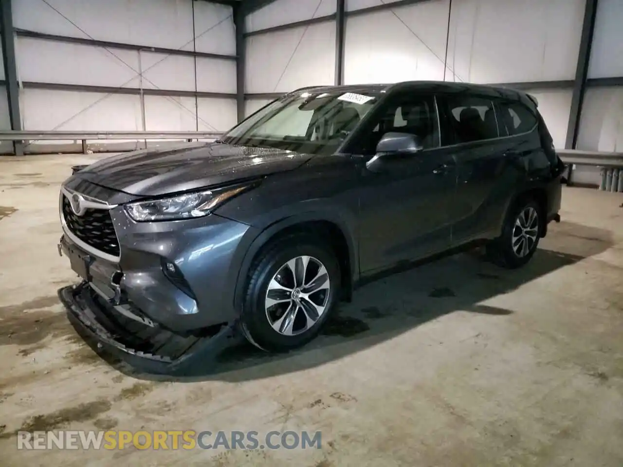 1 Photograph of a damaged car 5TDGZRBH4LS020751 TOYOTA HIGHLANDER 2020