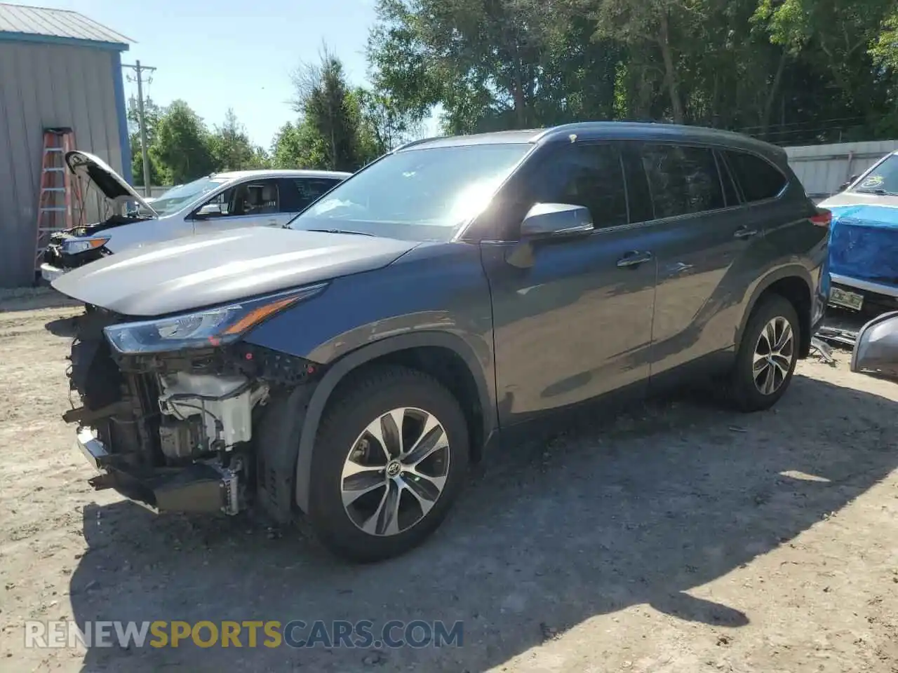 1 Photograph of a damaged car 5TDGZRBH4LS043916 TOYOTA HIGHLANDER 2020