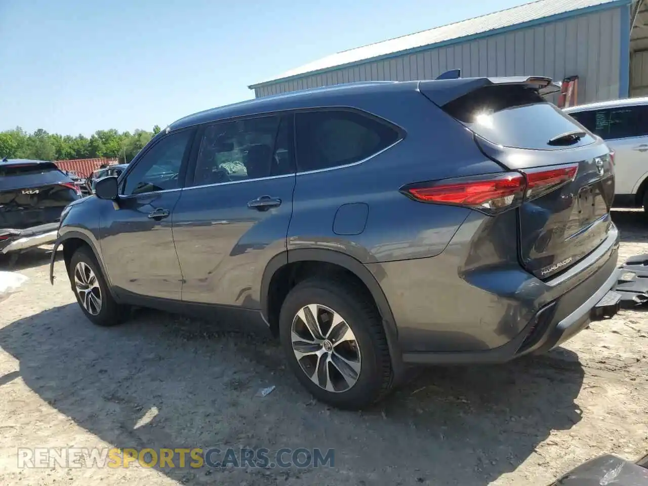2 Photograph of a damaged car 5TDGZRBH4LS043916 TOYOTA HIGHLANDER 2020