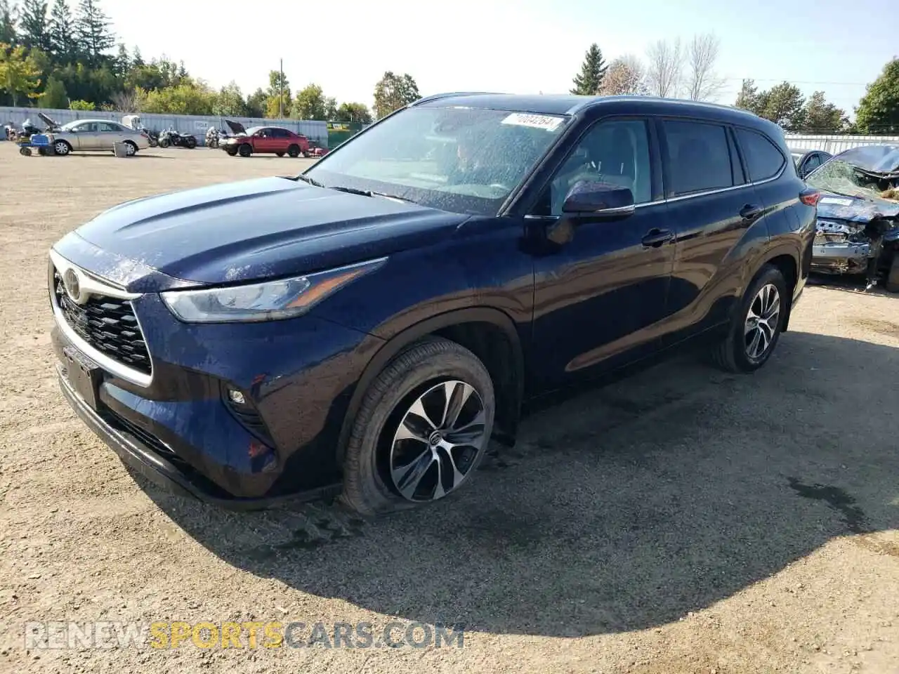 1 Photograph of a damaged car 5TDGZRBH4LS516908 TOYOTA HIGHLANDER 2020