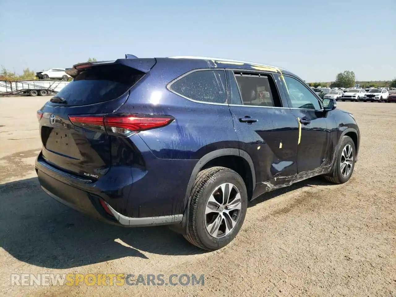 3 Photograph of a damaged car 5TDGZRBH4LS516908 TOYOTA HIGHLANDER 2020