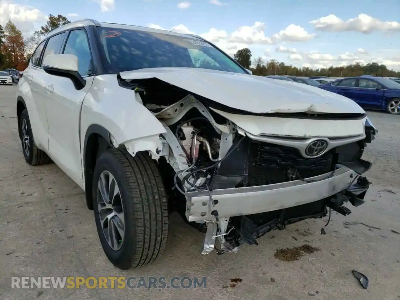 1 Photograph of a damaged car 5TDGZRBH5LS051006 TOYOTA HIGHLANDER 2020