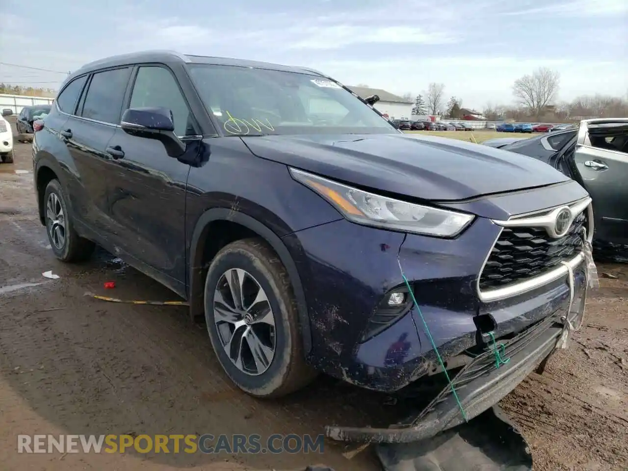 1 Photograph of a damaged car 5TDGZRBH6LS017706 TOYOTA HIGHLANDER 2020