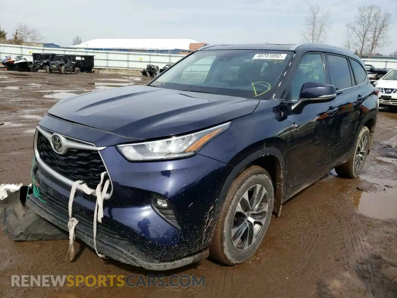 2 Photograph of a damaged car 5TDGZRBH6LS017706 TOYOTA HIGHLANDER 2020