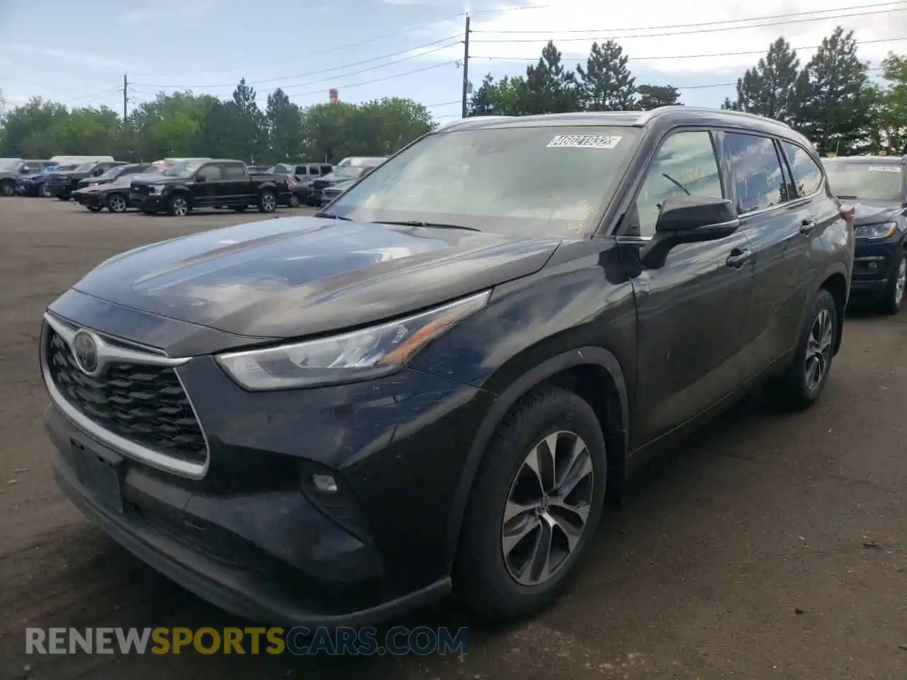 2 Photograph of a damaged car 5TDGZRBH6LS503674 TOYOTA HIGHLANDER 2020