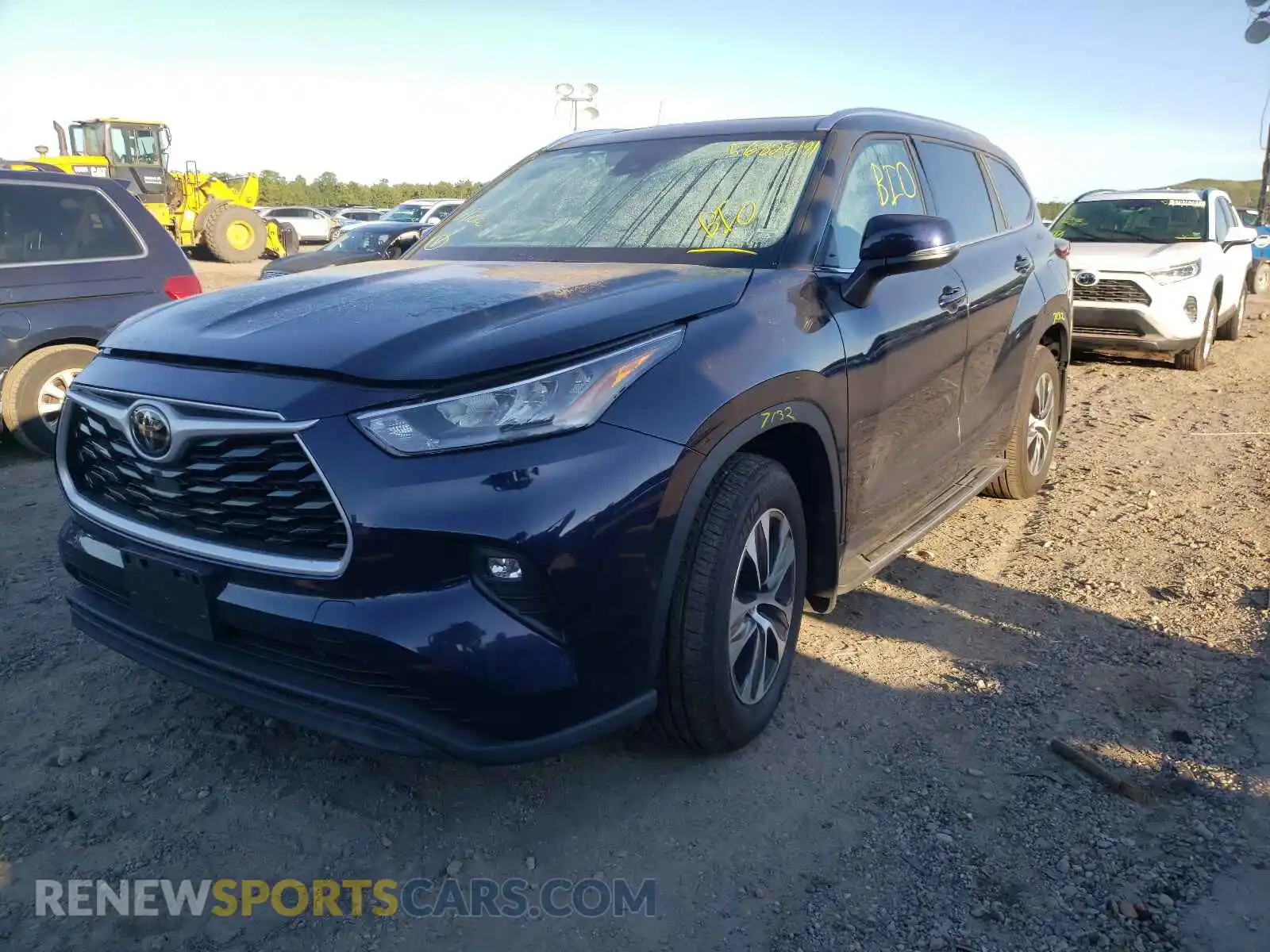 2 Photograph of a damaged car 5TDGZRBH7LS046325 TOYOTA HIGHLANDER 2020